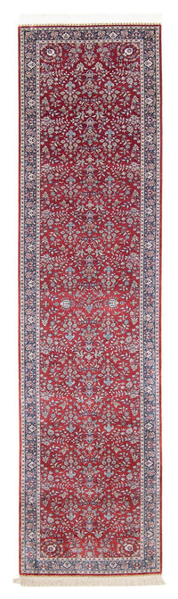 Loper Oosters tapijt - Hereke - 369 x 78 cm - donkerrood