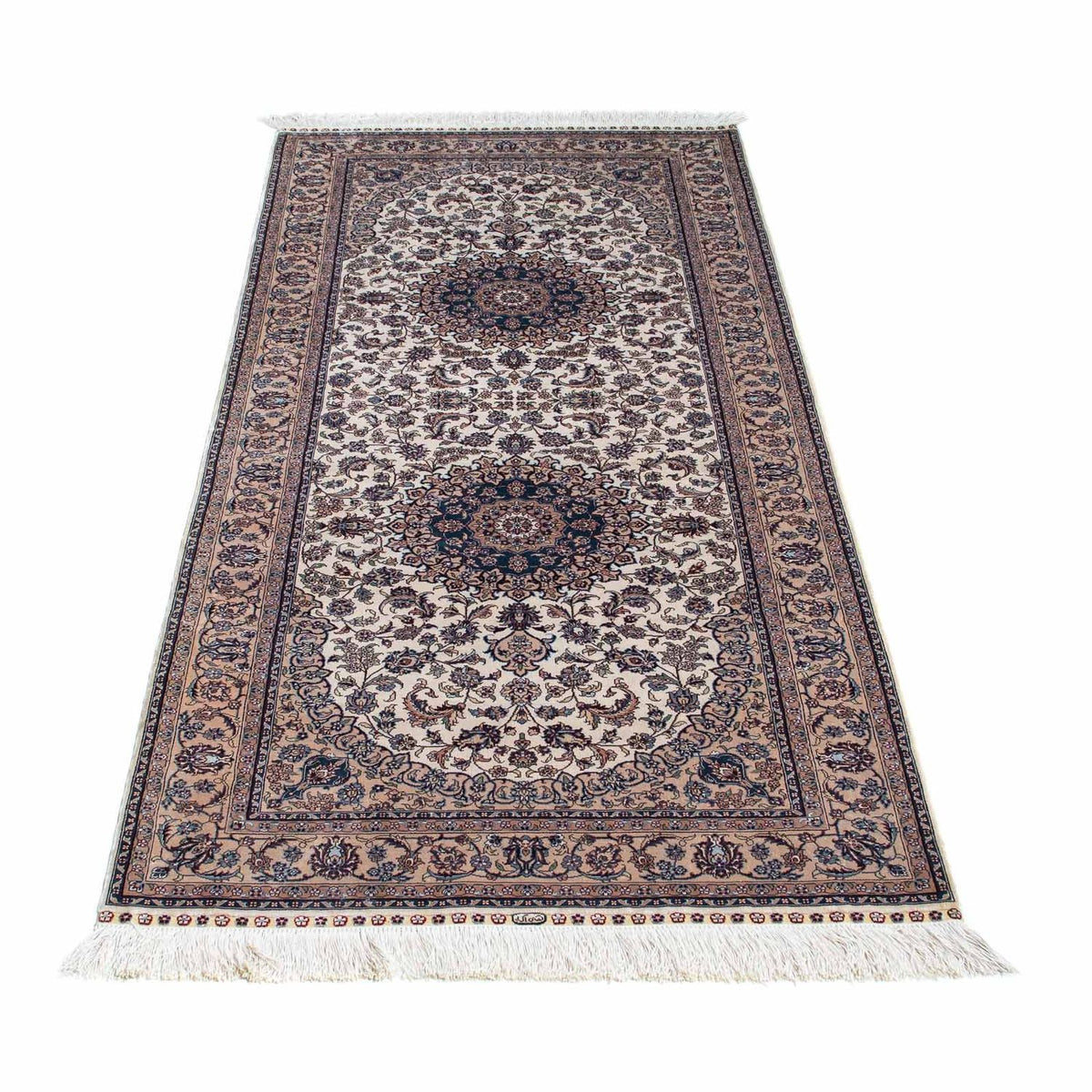 Loper Oosters tapijt - Hereke - 185 x 78 cm - beige