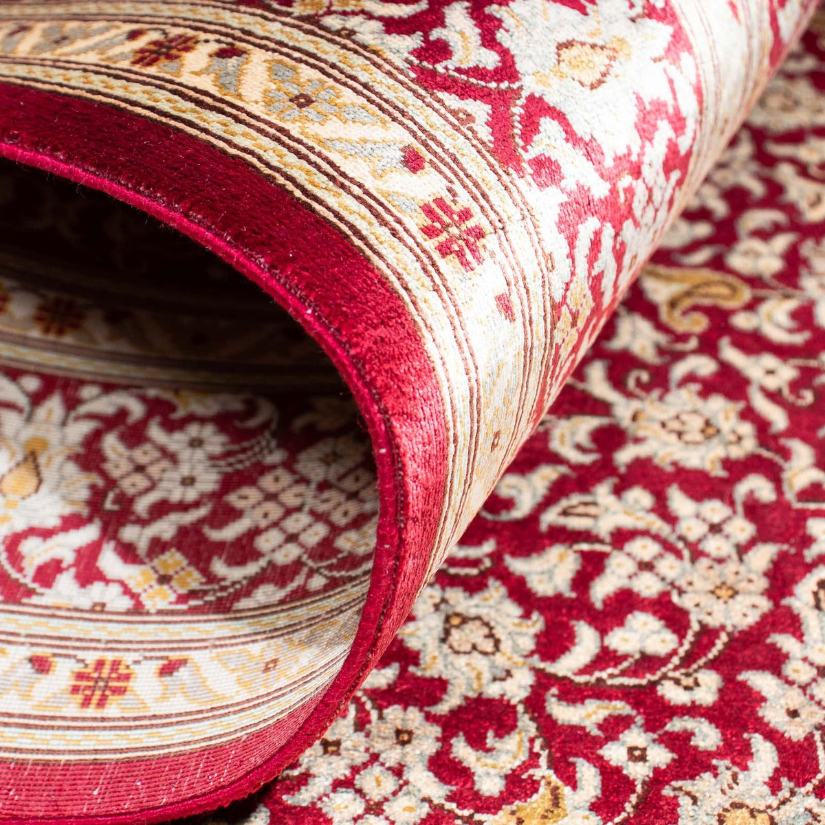 Oosters tapijt - Hereke - 122 x 76 cm - donkerrood