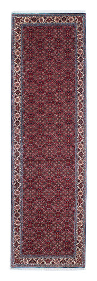 Loper Perzisch tapijt - Bijar - 295 x 84 cm - donkerrood