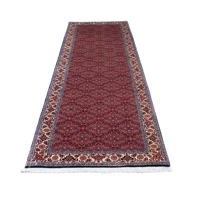 Loper Perzisch tapijt - Bijar - 295 x 84 cm - donkerrood
