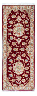 Loper Perzisch tapijt - Tabriz - 206 x 78 cm - donkerrood