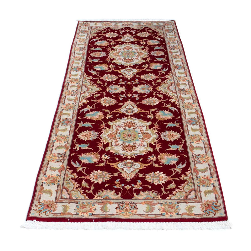 Loper Perzisch tapijt - Tabriz - 206 x 78 cm - donkerrood