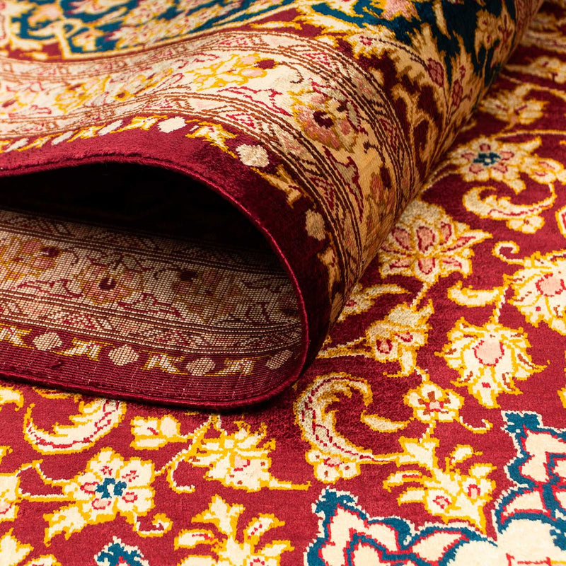 Zijden tapijt - China zijde - 198 x 137 cm - veelkleurig