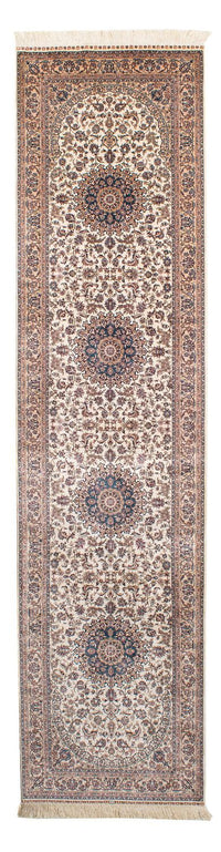 Loper Oosters tapijt - Hereke - 307 x 78 cm - donkerrood