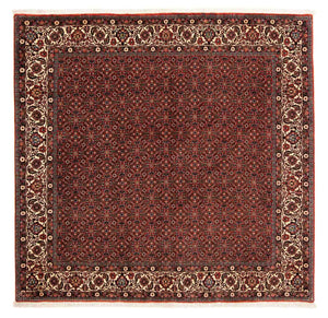 Perzisch tapijt - Bijar vierkant  - 203 x 197 cm - donkerrood
