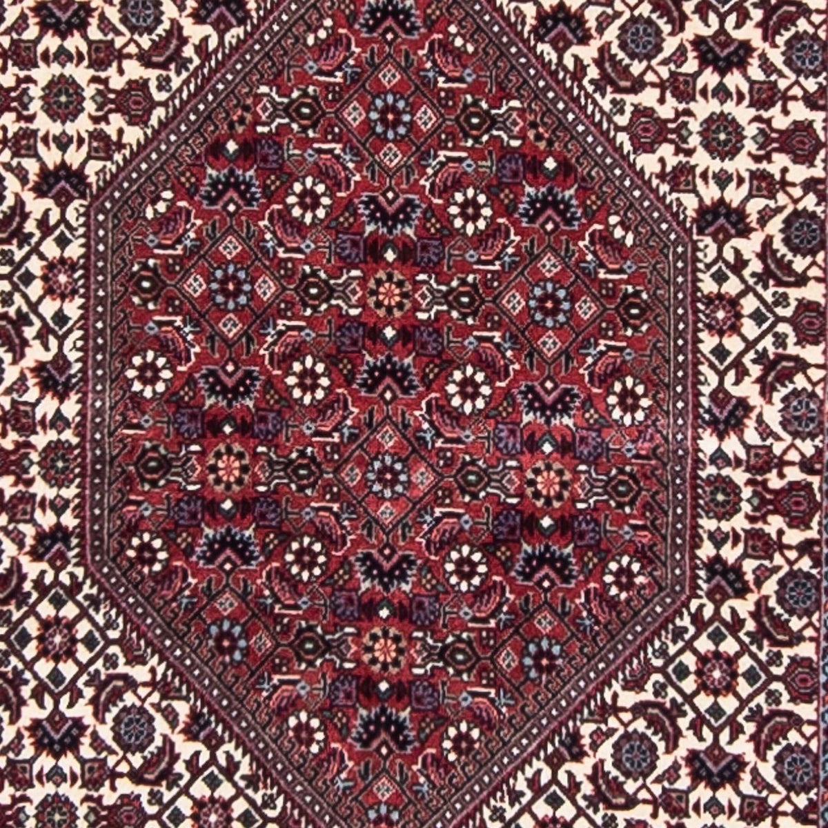 Loper Perzisch tapijt - Bijar - 373 x 80 cm - veelkleurig