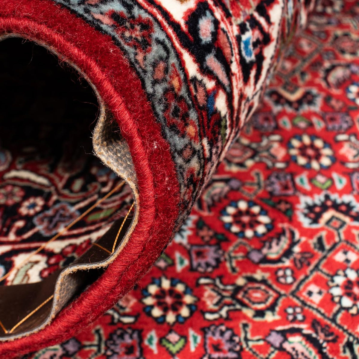 Perzisch tapijt - Bijar vierkant  - 205 x 205 cm - donkerrood