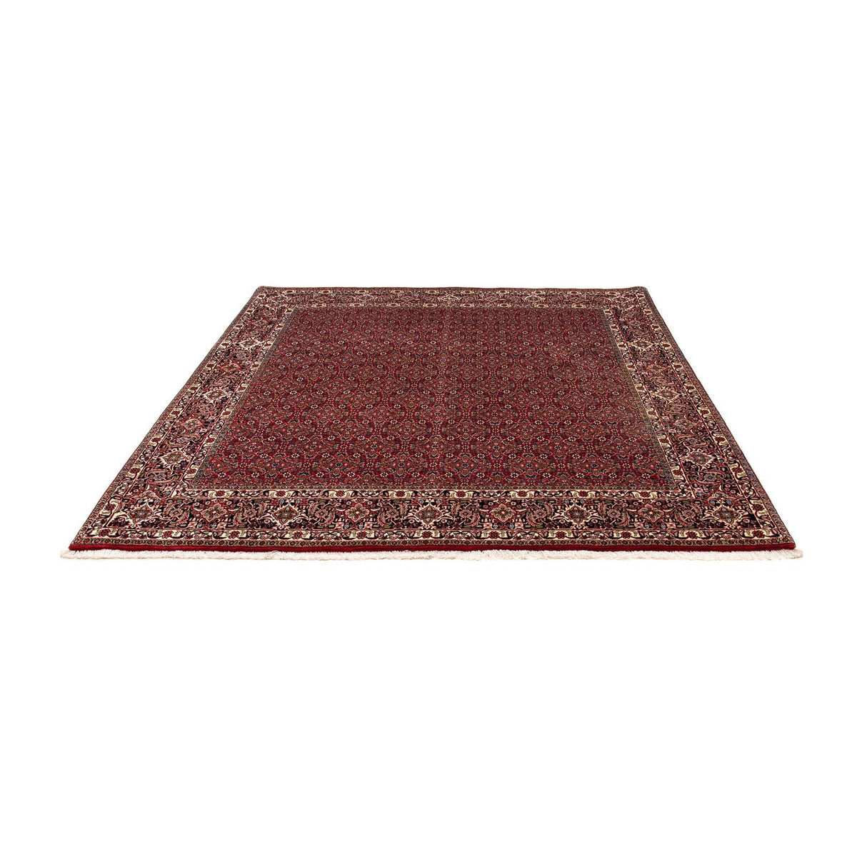 Perzisch tapijt - Bijar vierkant  - 205 x 205 cm - donkerrood