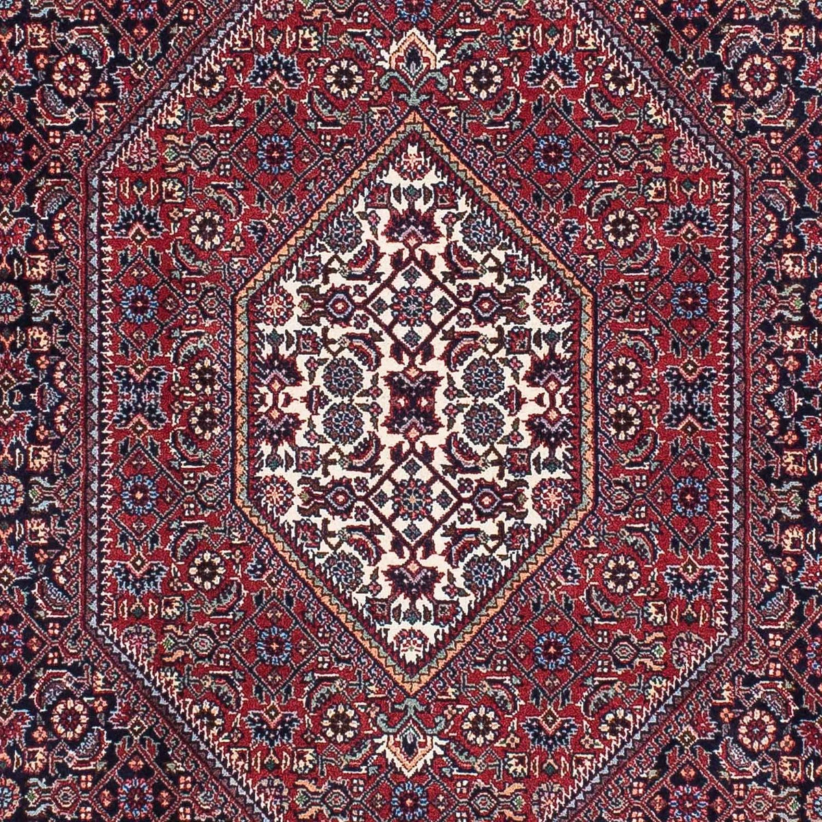 Loper Perzisch tapijt - Bijar - 202 x 99 cm - donkerblauw