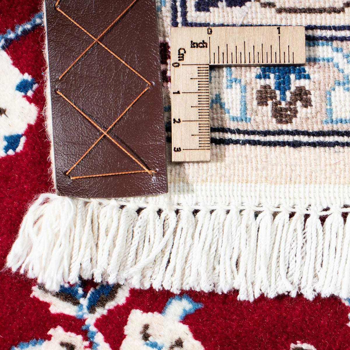 Perzisch tapijt - Nain - Koninklijk - 184 x 108 cm - donkerrood