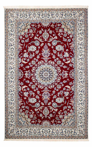 Perzisch tapijt - Nain - Premium - 242 x 158 cm - donkerrood