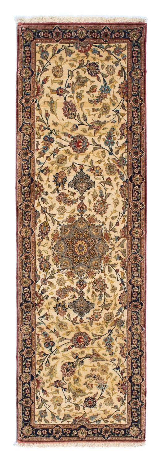Loper Perzisch tapijt - Ghom - 193 x 57 cm - beige