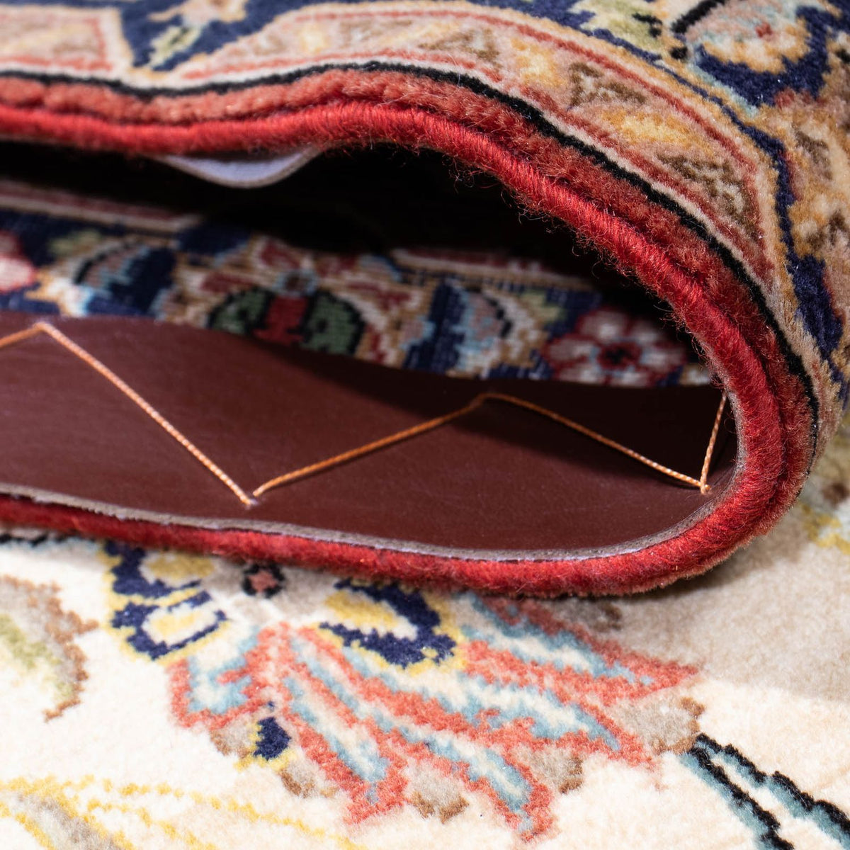 Loper Perzisch tapijt - Ghom - 193 x 57 cm - beige