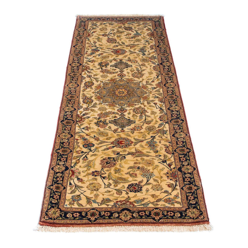 Loper Perzisch tapijt - Ghom - 193 x 57 cm - beige