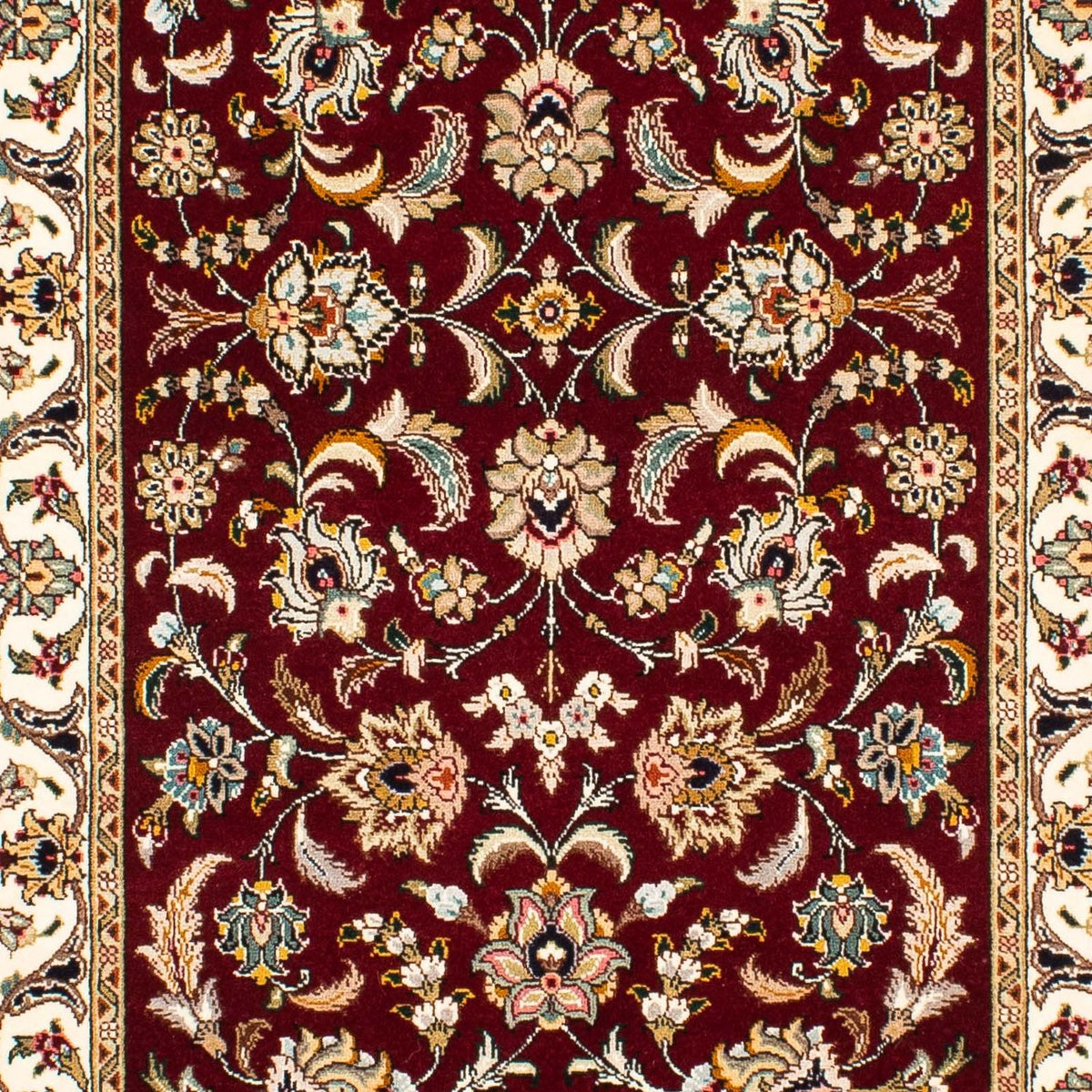 Loper Perzisch tapijt - Tabriz - Royal - 315 x 88 cm - donkerrood