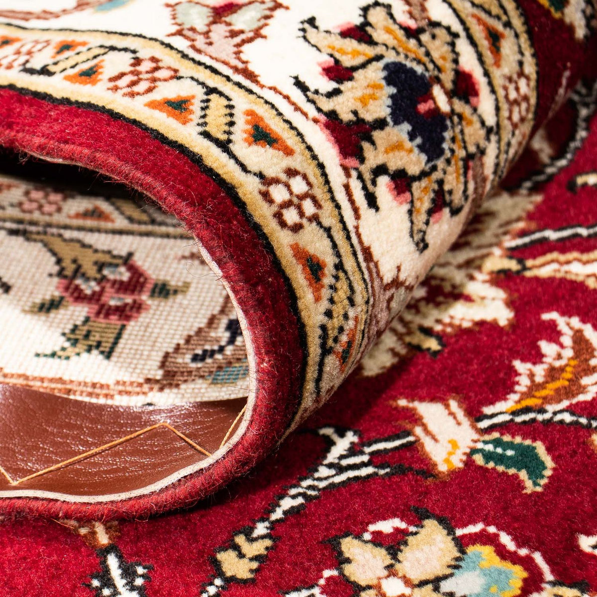 Loper Perzisch tapijt - Tabriz - Royal - 315 x 88 cm - donkerrood