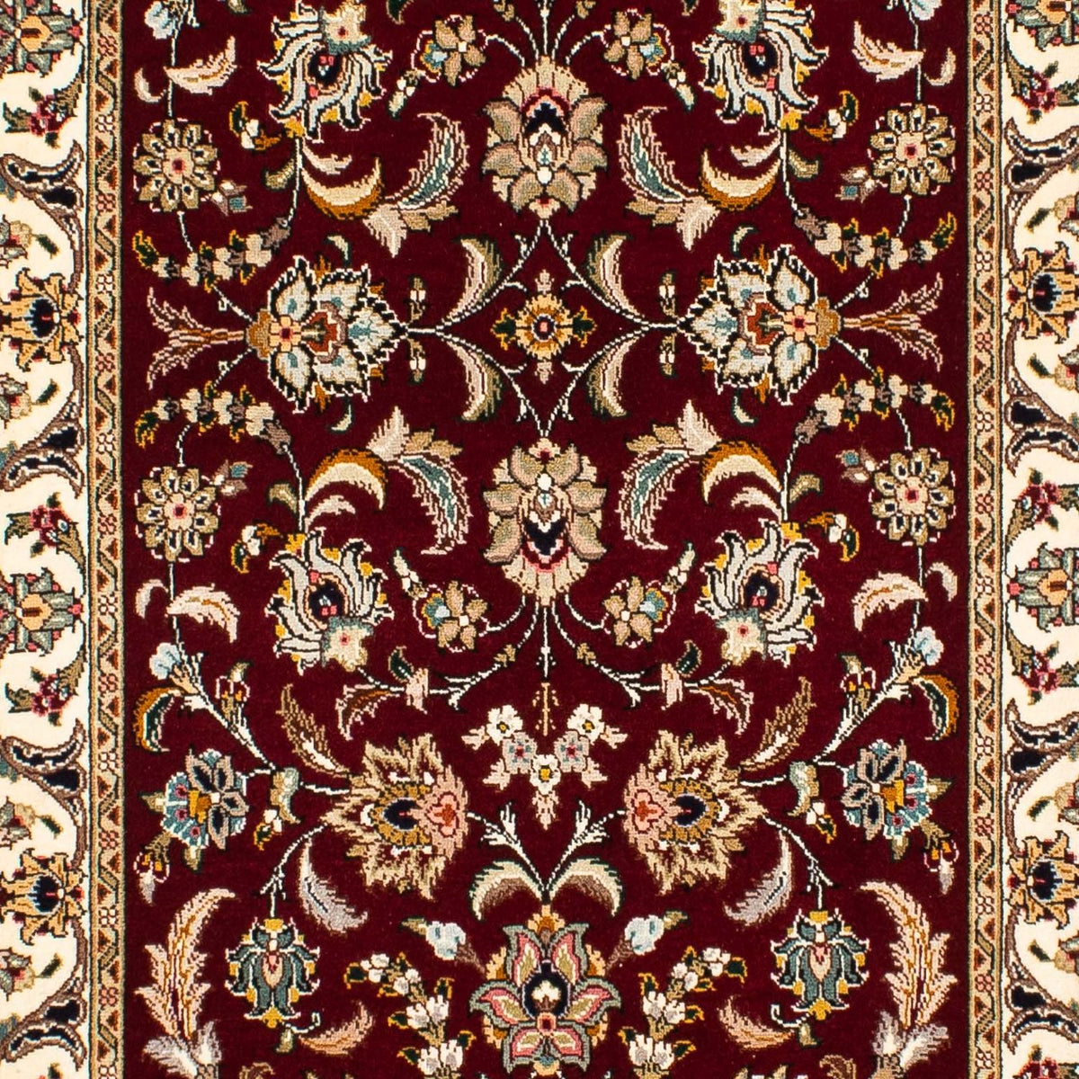 Loper Perzisch tapijt - Tabriz - Royal - 317 x 88 cm - donkerrood