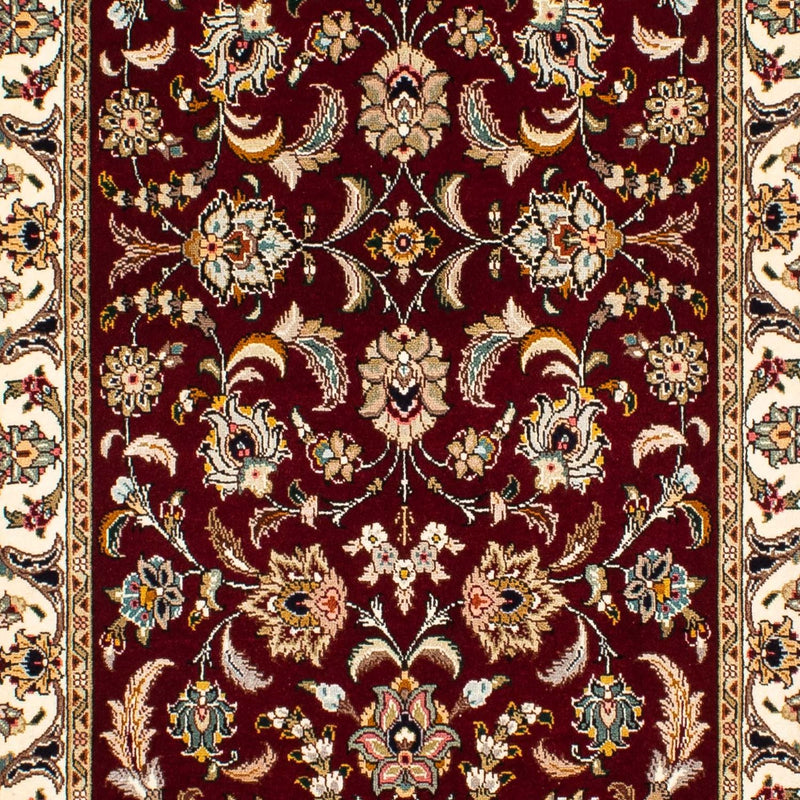 Loper Perzisch tapijt - Tabriz - Royal - 317 x 88 cm - donkerrood