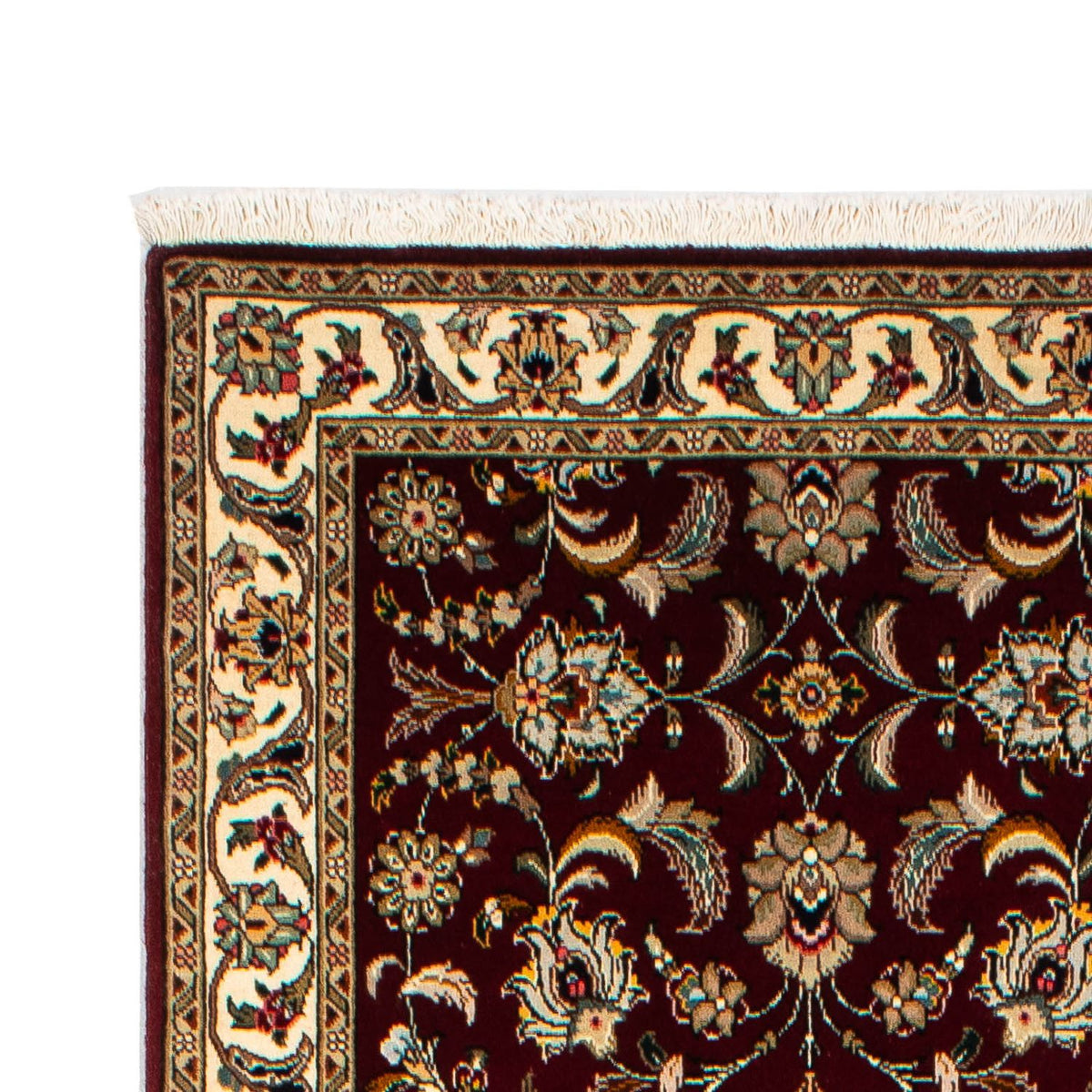 Loper Perzisch tapijt - Tabriz - Royal - 317 x 88 cm - donkerrood
