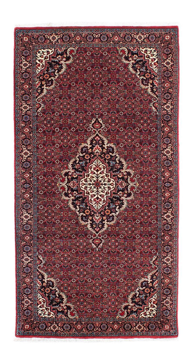 Loper Perzisch tapijt - Bijar - 202 x 104 cm - donkerrood