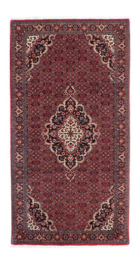 Loper Perzisch tapijt - Bijar - 202 x 104 cm - donkerrood