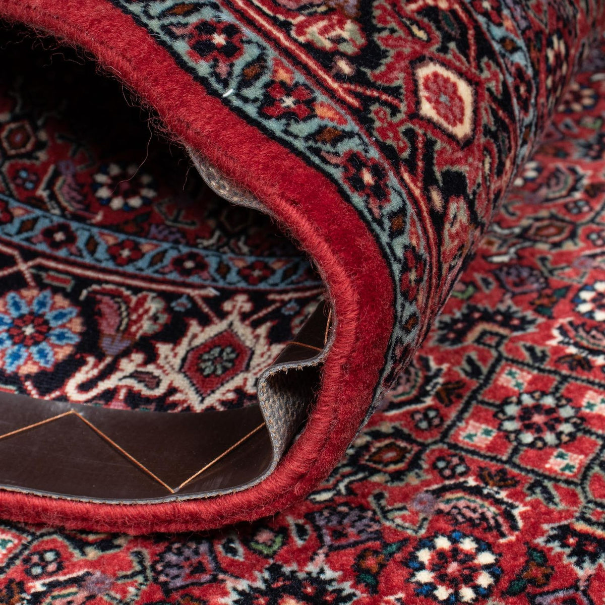 Loper Perzisch tapijt - Bijar - 202 x 104 cm - donkerrood