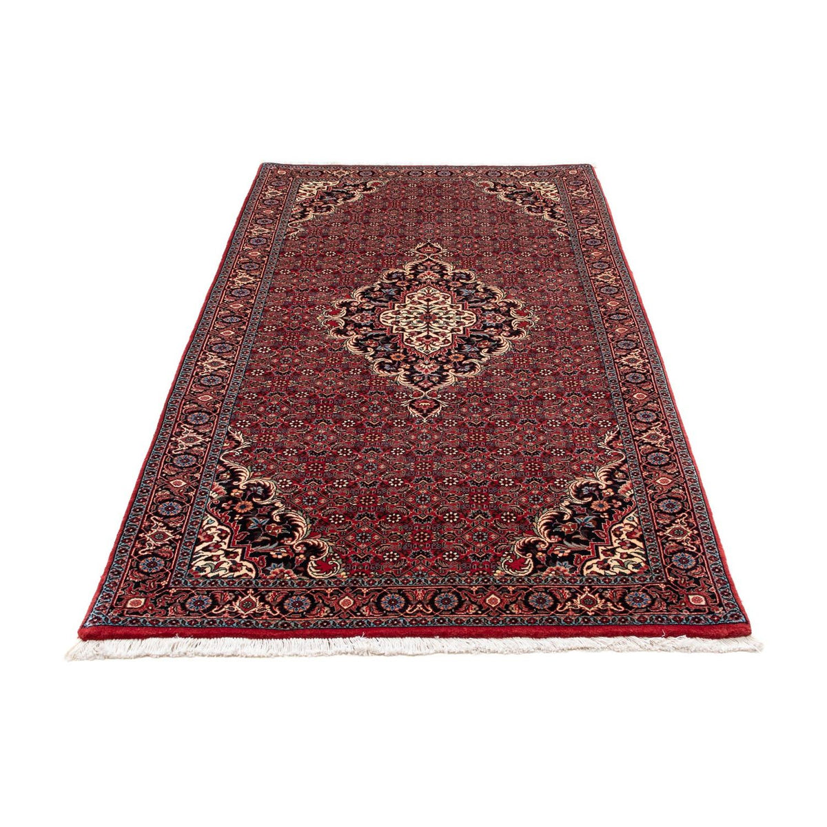 Loper Perzisch tapijt - Bijar - 202 x 104 cm - donkerrood