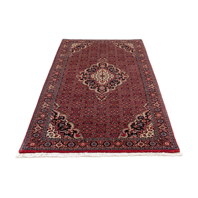 Loper Perzisch tapijt - Bijar - 202 x 104 cm - donkerrood