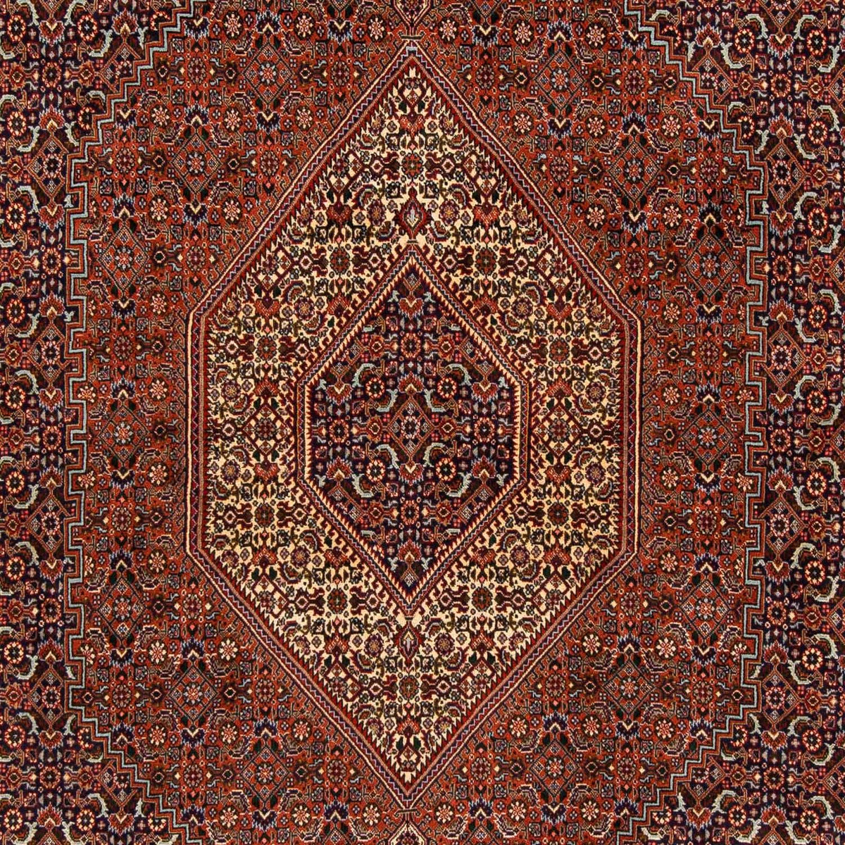 Perzisch tapijt - Bijar - 222 x 203 cm - bruin