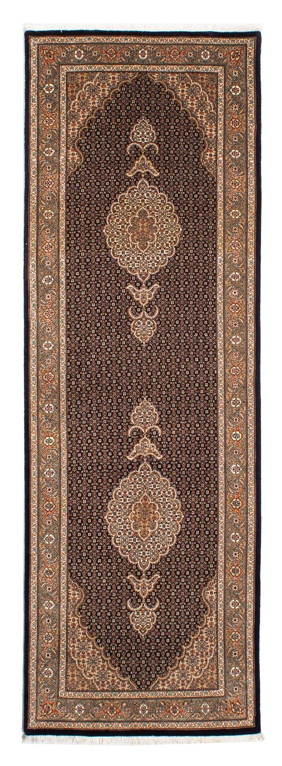 Loper Perzisch tapijt - Tabriz - 248 x 81 cm - donkerblauw