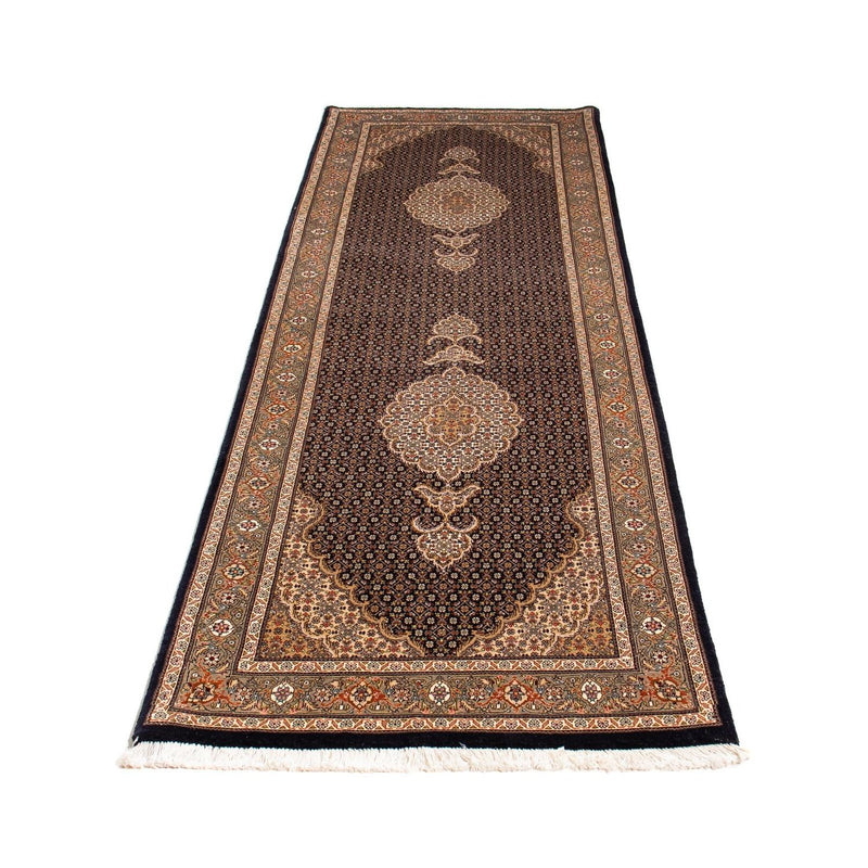 Loper Perzisch tapijt - Tabriz - 248 x 81 cm - donkerblauw