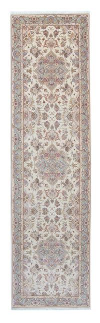 Loper Perzisch tapijt - Tabriz - Royal - 360 x 90 cm - beige