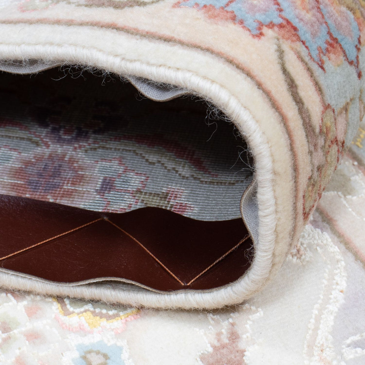 Loper Perzisch tapijt - Tabriz - Royal - 360 x 90 cm - beige