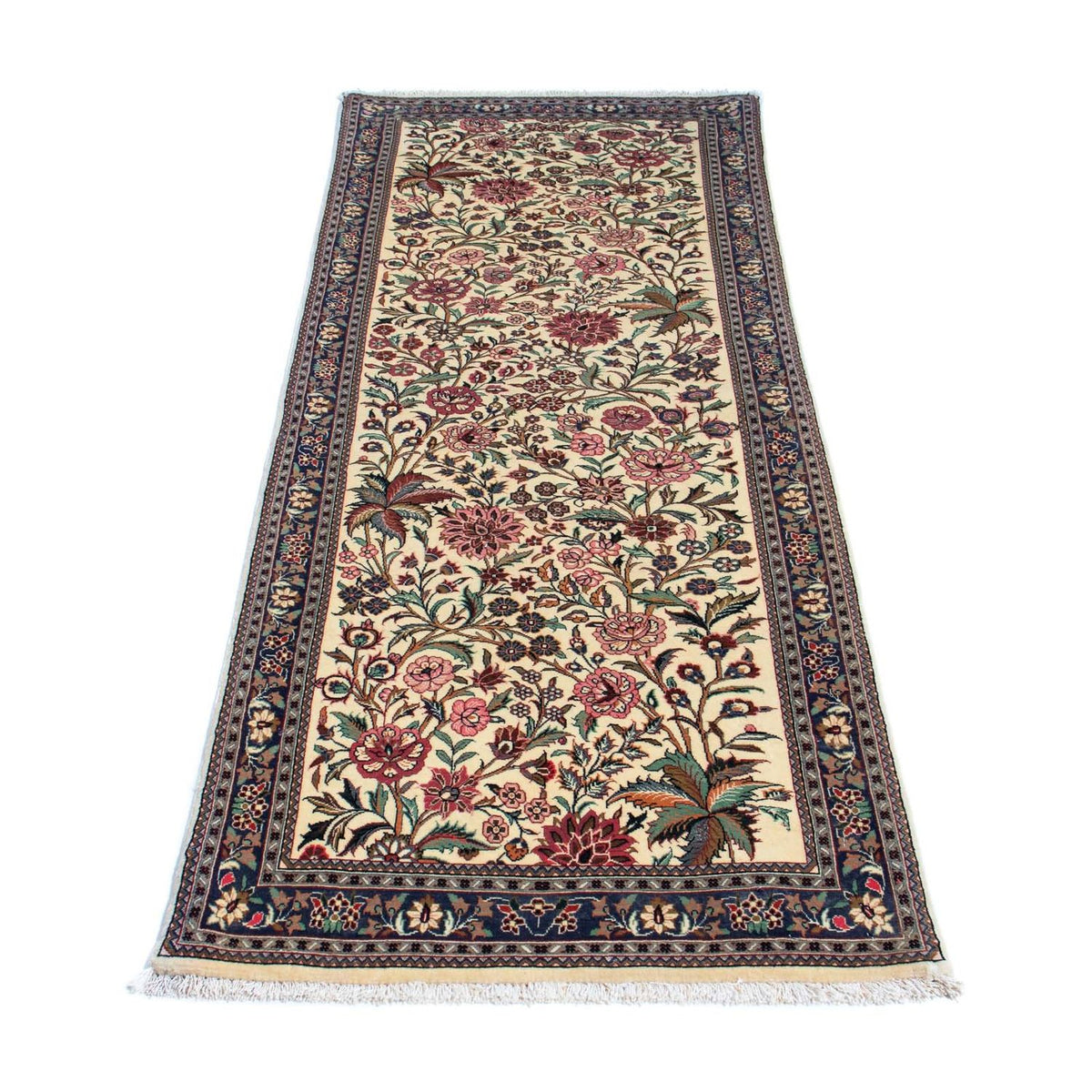 Loper Perzisch tapijt - Ghom - 212 x 70 cm - beige