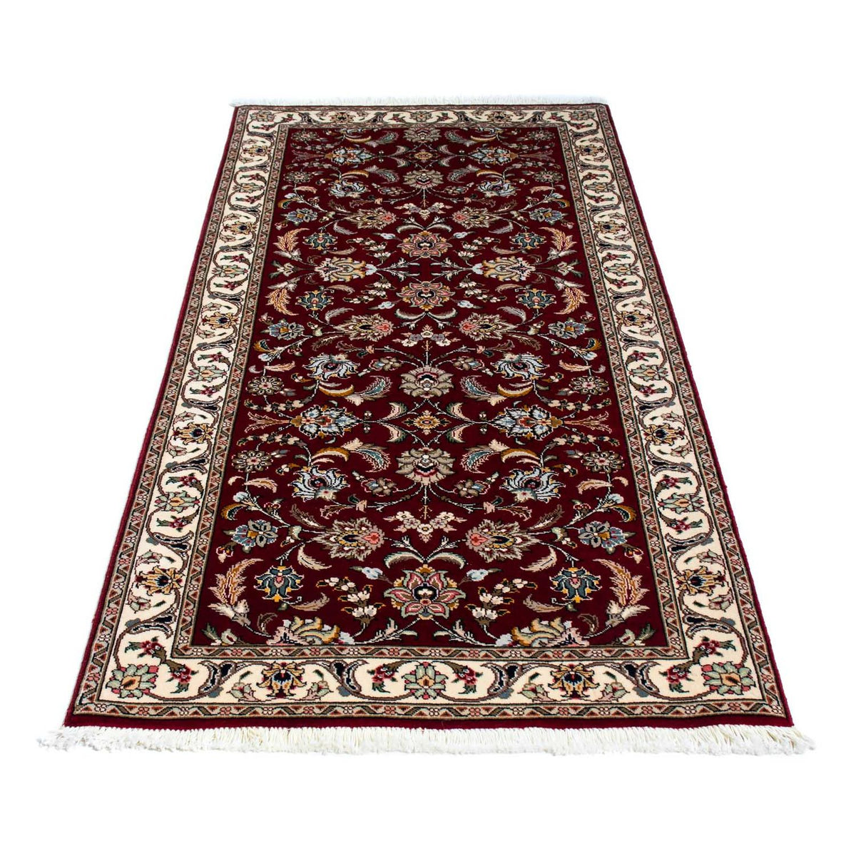 Loper Perzisch tapijt - Tabriz - Royal - 197 x 87 cm - donkerrood