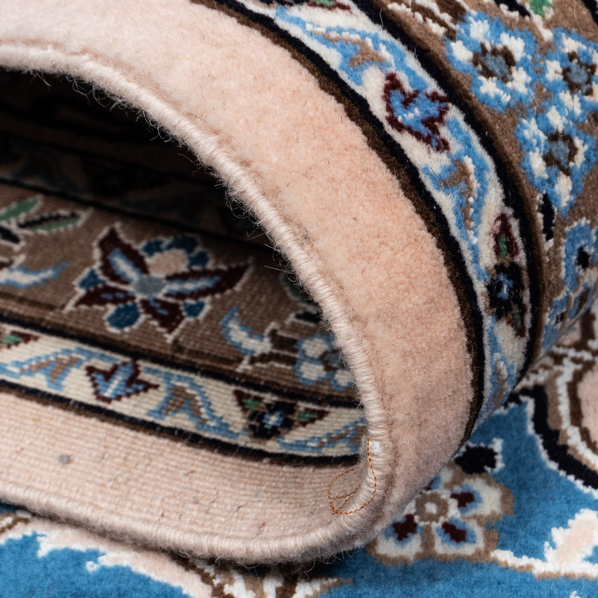 Perzisch tapijt - Nain - Koninklijk - 348 x 245 cm - donkerblauw