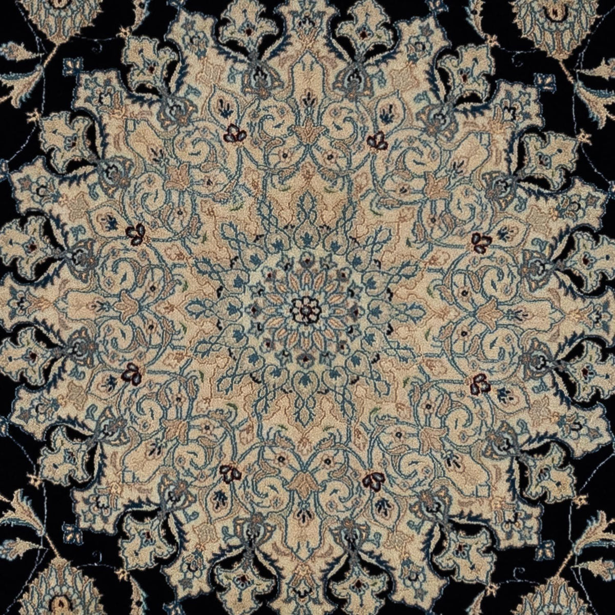 Perzisch tapijt - Nain - Koninklijk - 344 x 250 cm - zwart