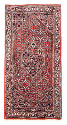 Perzisch tapijt - Bijar - 142 x 70 cm - rood