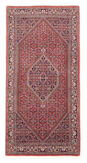 Perzisch tapijt - Bijar - 142 x 70 cm - rood