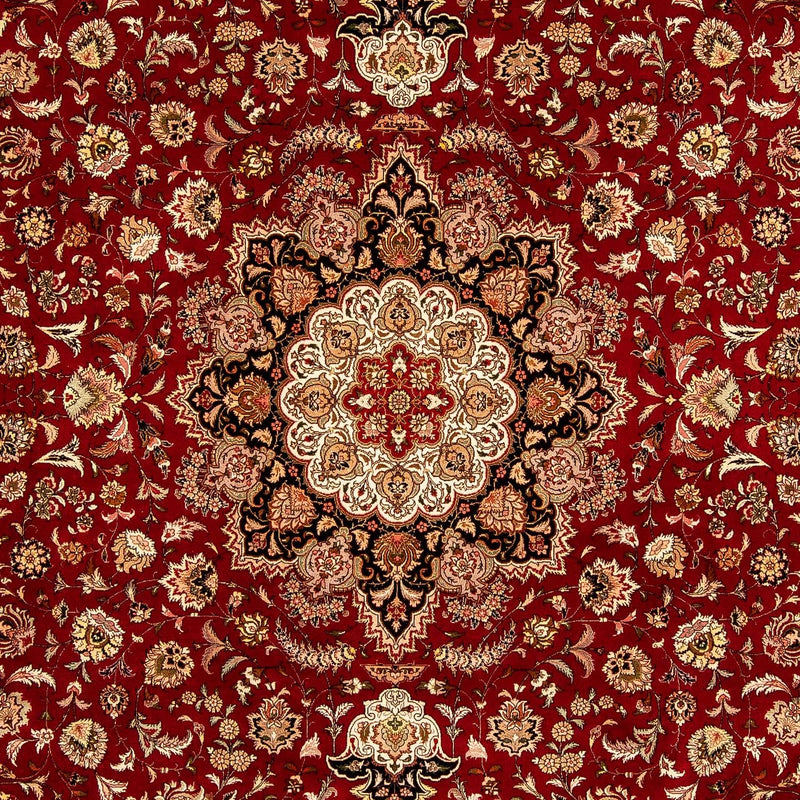 Perzisch tapijt - Tabriz - Royal - 342 x 251 cm - donkerrood