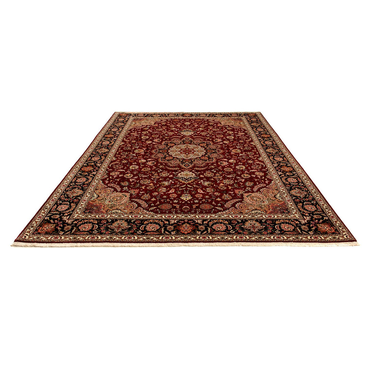 Perzisch tapijt - Tabriz - Royal - 342 x 251 cm - donkerrood