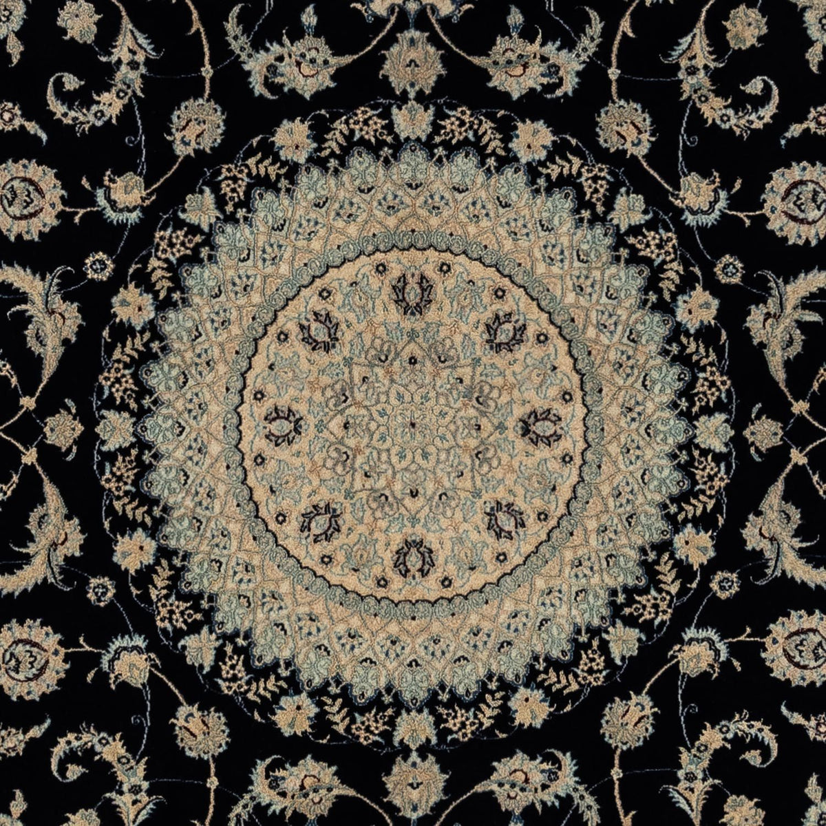 Perzisch tapijt - Nain - Koninklijk - 300 x 247 cm - zwart