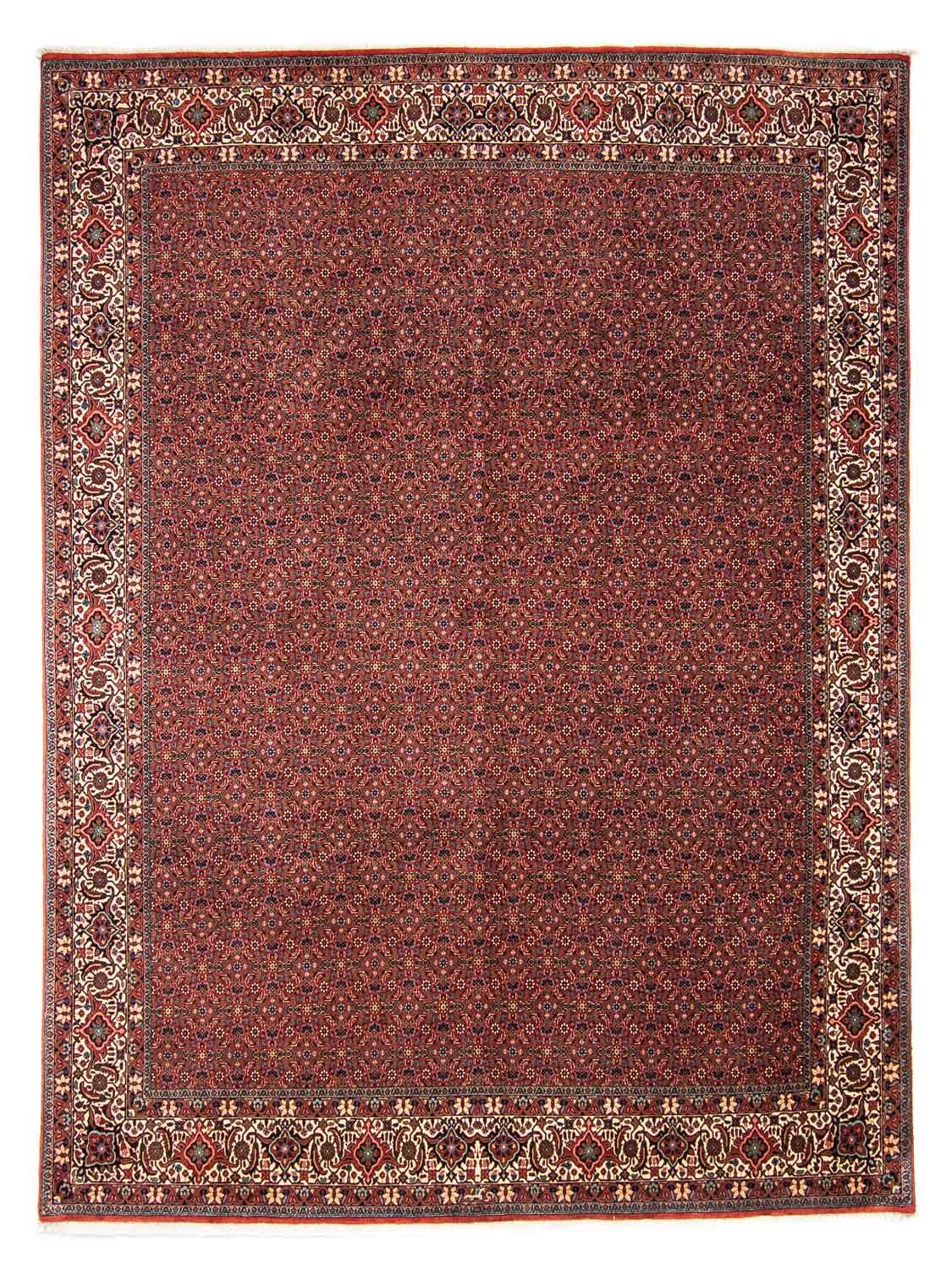 Perzisch tapijt - Bijar - 308 x 254 cm - donkerrood
