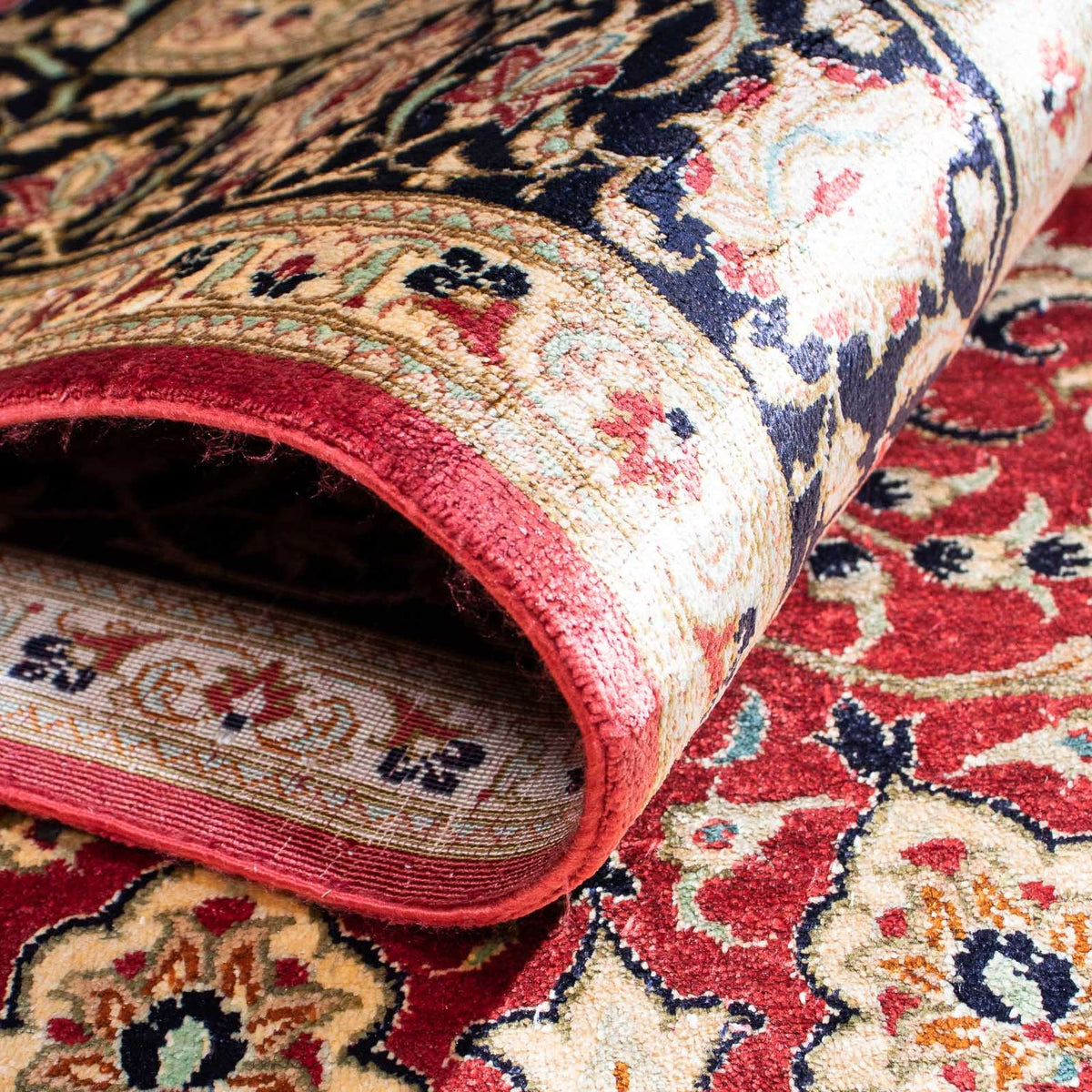 Perzisch tapijt - Ghom - 151 x 100 cm - rood