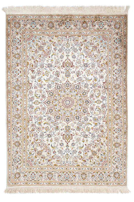 Perzisch tapijt - Ghom - 147 x 100 cm - beige