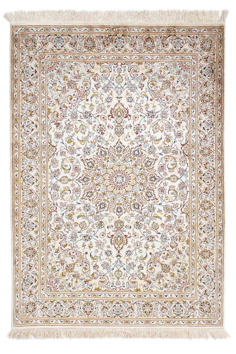 Perzisch tapijt - Ghom - 147 x 100 cm - beige