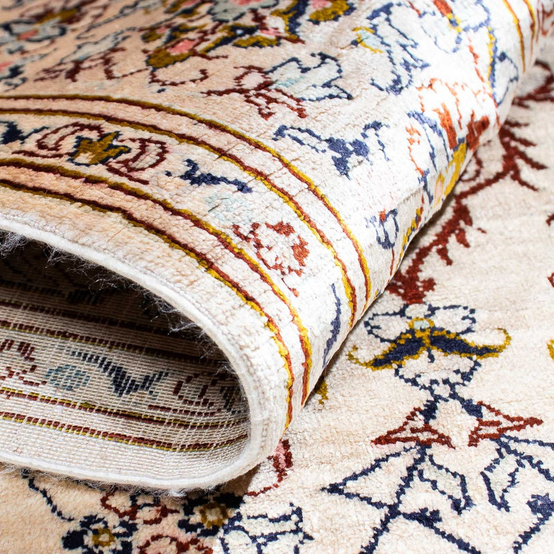 Perzisch tapijt - Ghom - 147 x 100 cm - beige