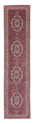 Loper Perzisch tapijt - Bijar - 363 x 83 cm - donkerrood