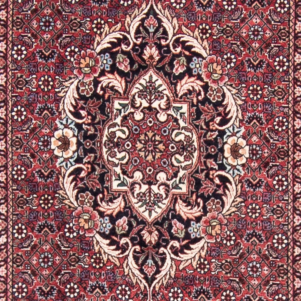 Loper Perzisch tapijt - Bijar - 363 x 83 cm - donkerrood